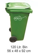 MUKTA 120 Ltr Wheeled Bin