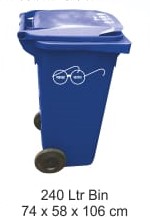 MUKTA 240 Ltr Wheeled Bin